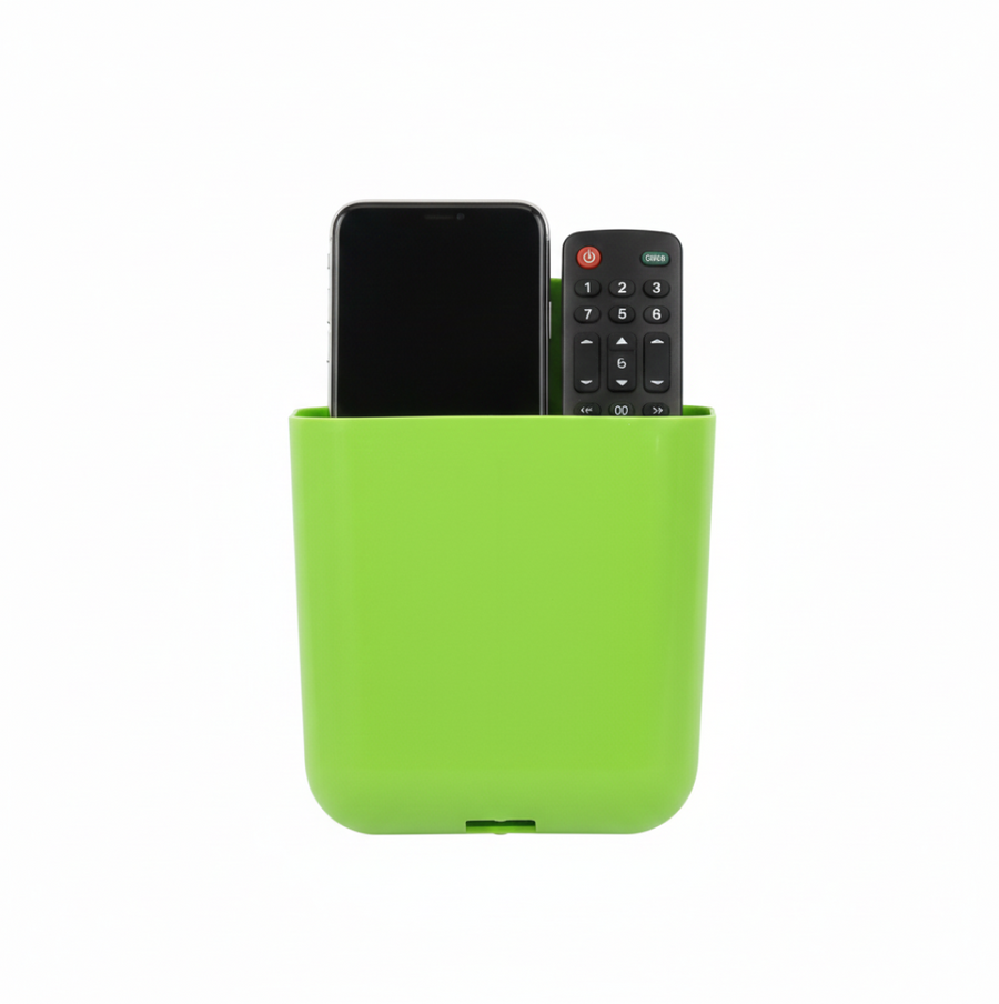 Wall Holder – 2-Section Mobile, Remote & Brush Organizer | GlimmerHome