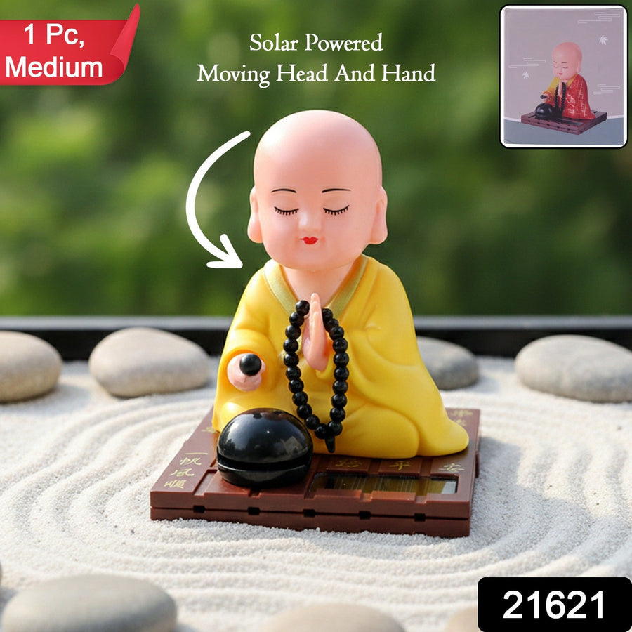 Solar Buddha Statue – Eco-Friendly Movement & Meditation Decor