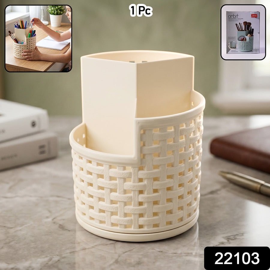 Apex Orbit 360° Rotating Organizer Stand – Durable Plastic Storage Solution