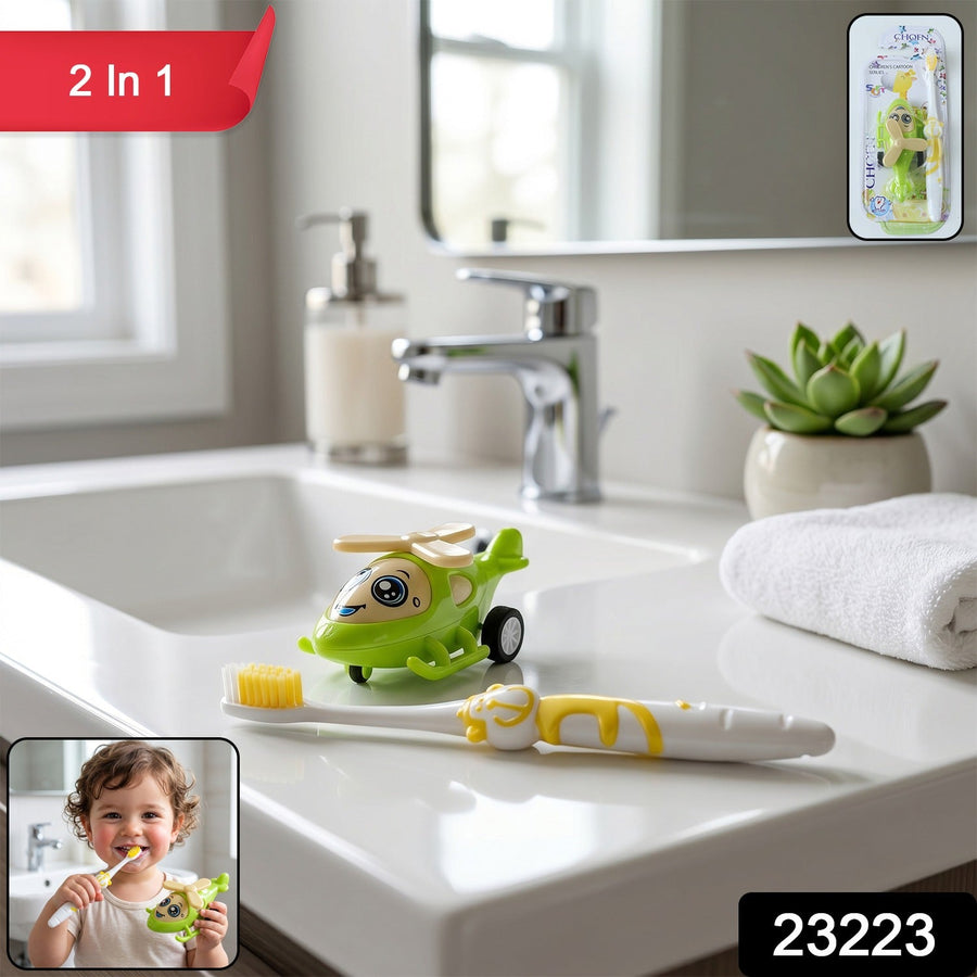 Kids Toothbrush with Helicopter Toy – Fun & Effective Oral Care