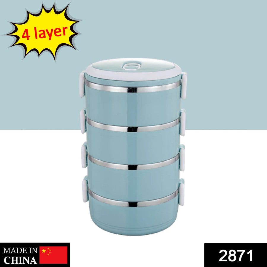 Stainless Steel Lunch Box – 4 Layer Insulated Tiffin | Lunchie Bunchie