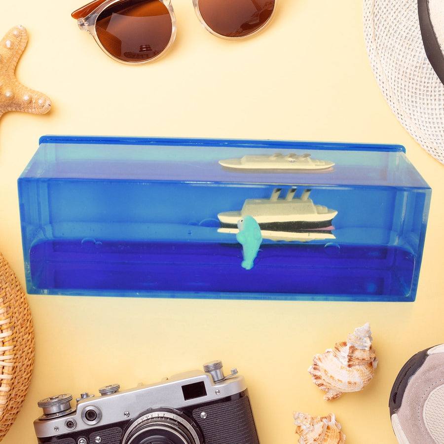 Floating Water Cruiser Ship Ornament – Calming Desk Decor | JubileeJoy