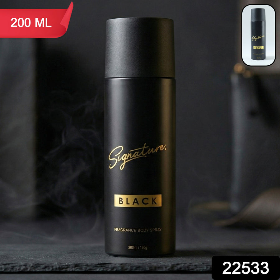 Signature Black Body Spray – Long Lasting Masculine Fragrance