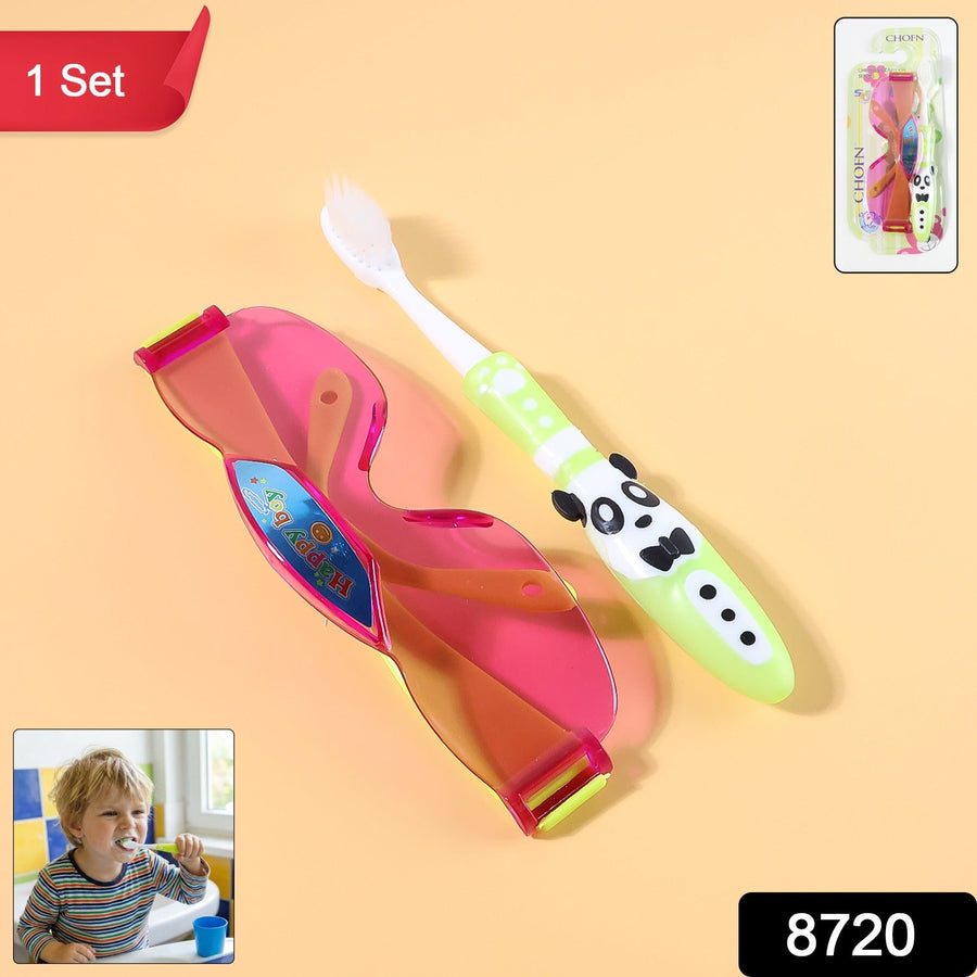 Kids Toothbrush with Fun Panda Design & Sunglasses Toy Set