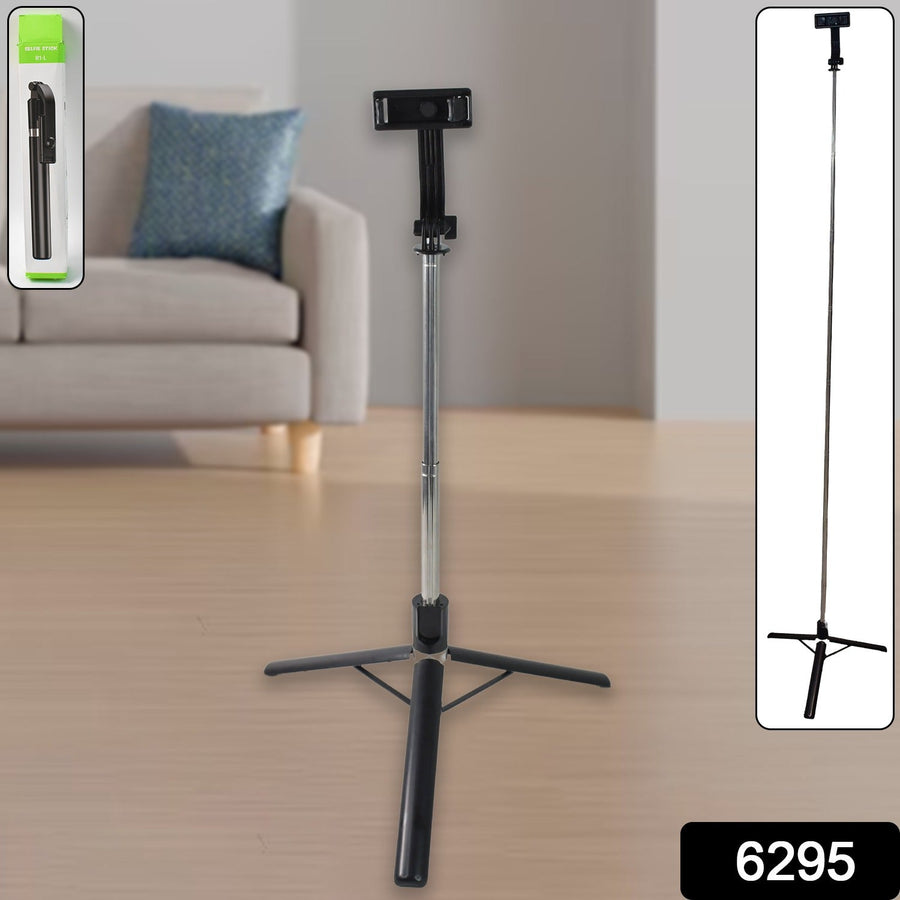 Selfie Stick with Tripod Stand – 160 Cm Adjustable Bluetooth Remote
