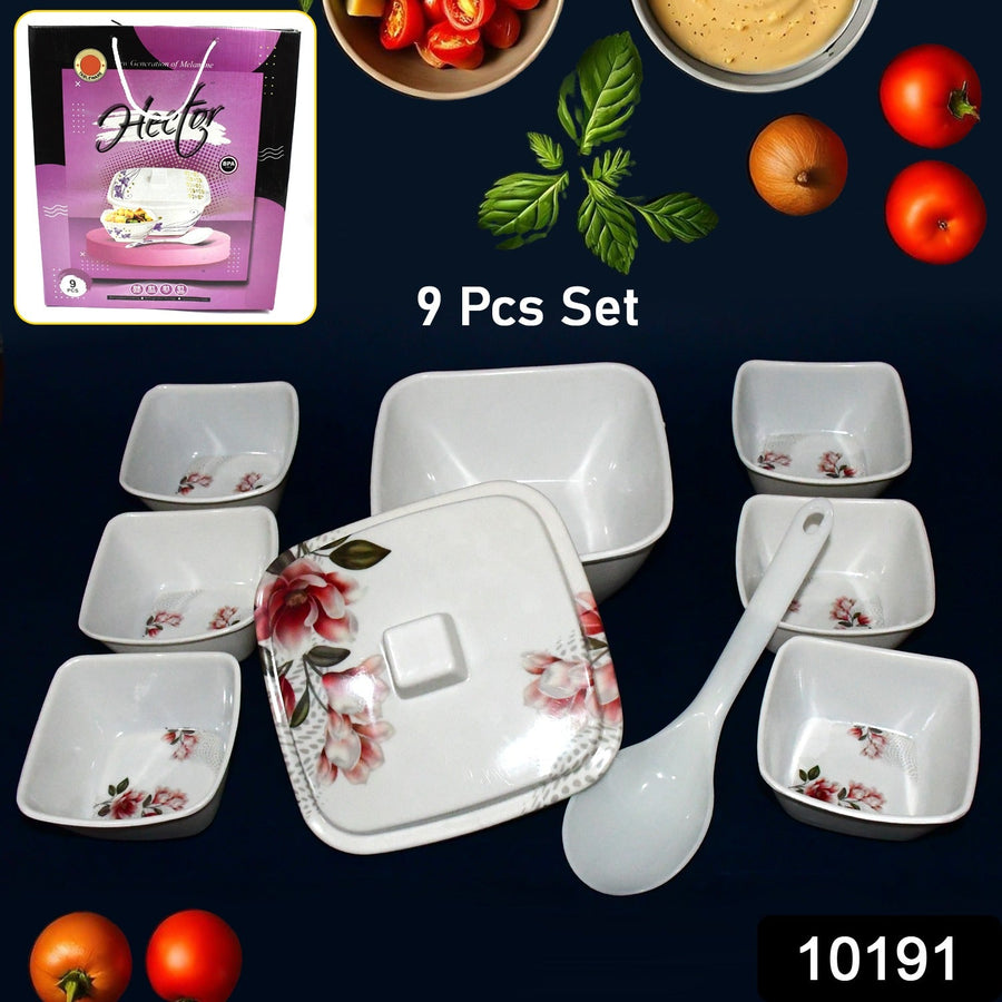 Plastic Dinner Set – 9-Piece Lightweight & Durable | Hector