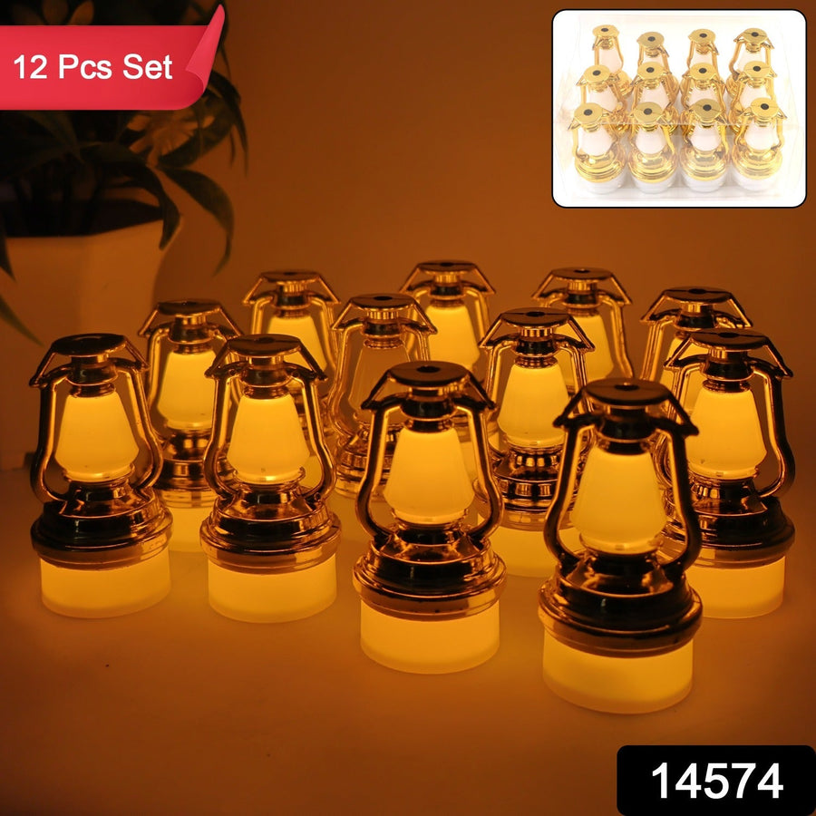 Vintage Lantern Flameless LED Candle Set – Elegant Warm Glow