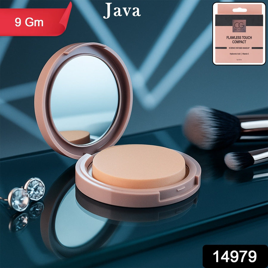 Java Compact Powder – Long-Lasting Matte Finish, 9gm