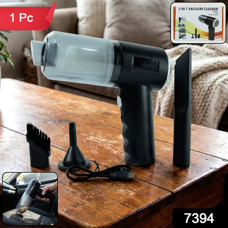 Mini Car Vacuum – Wireless, Portable & 3-in-1 Cleaner | Storenzo