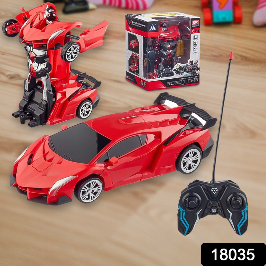 Robot Car Toy – 2-in-1 Transforming RC Car for Kids | Spark Tots