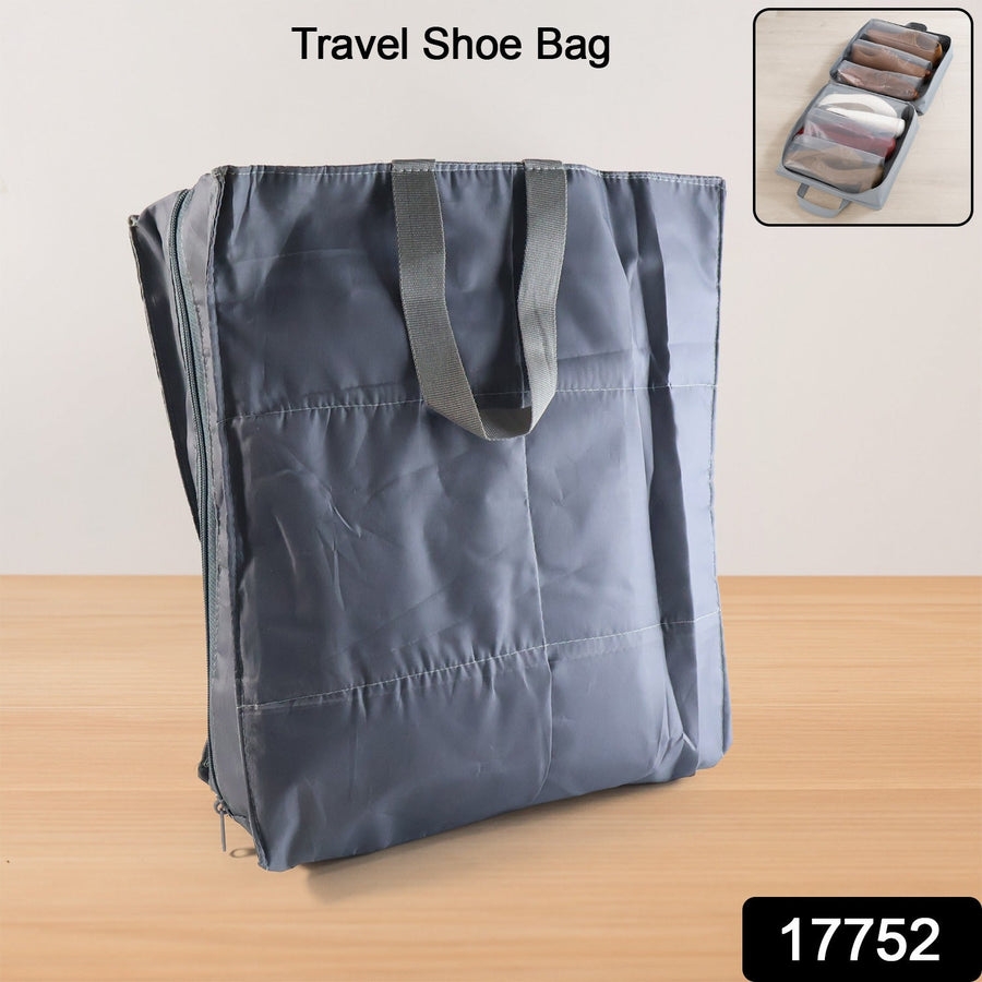 Travel Shoe Storage Bag – Waterproof Organizer for 3 Pairs
