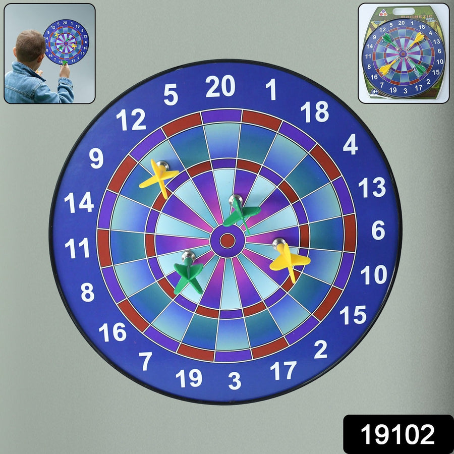 Magnetic Dartboard – Safe Indoor Game Set with 4 Colorful Darts
