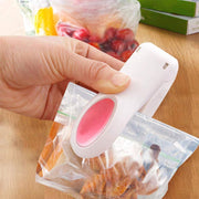 Portable mini heat sealer, perfect for sealing plastic food bags.