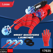 Close-up shows several red suction cup projectiles for the Web Shooter Toy.
