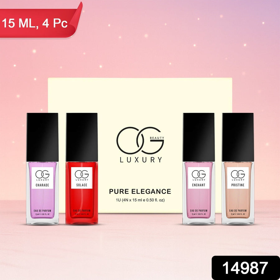Pure Elegance Eau De Parfum Gift Set – 4 Premium Unisex Scents