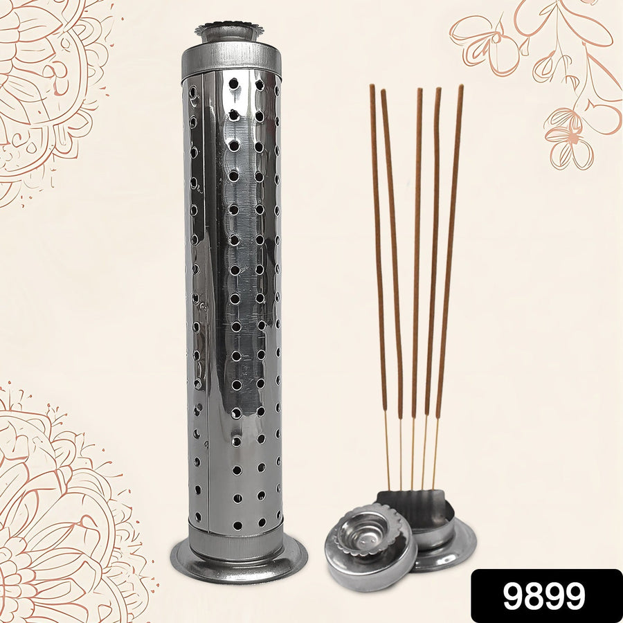 Stainless Steel Agarbatti Stand – Safe Ash Catcher for Puja