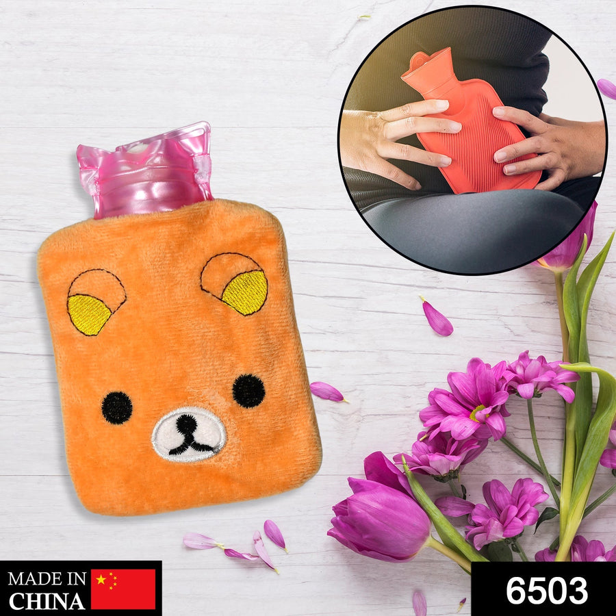 Hot Water Bag for Pain Relief, Soft Cover & Portable Design