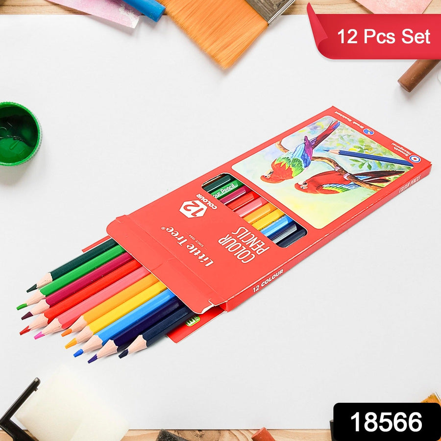 Colored Pencils Set – 12 Vibrant Shades for Art | Craftily