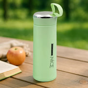 Premium borosilicate glass water bottle 400ml with bamboo lid