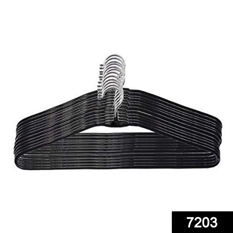 Stainless Steel Hangers – Durable 10-Pack Wardrobe Organiser | BathNova