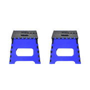 12-inch foldable step stool in use, perfect for home tasks.