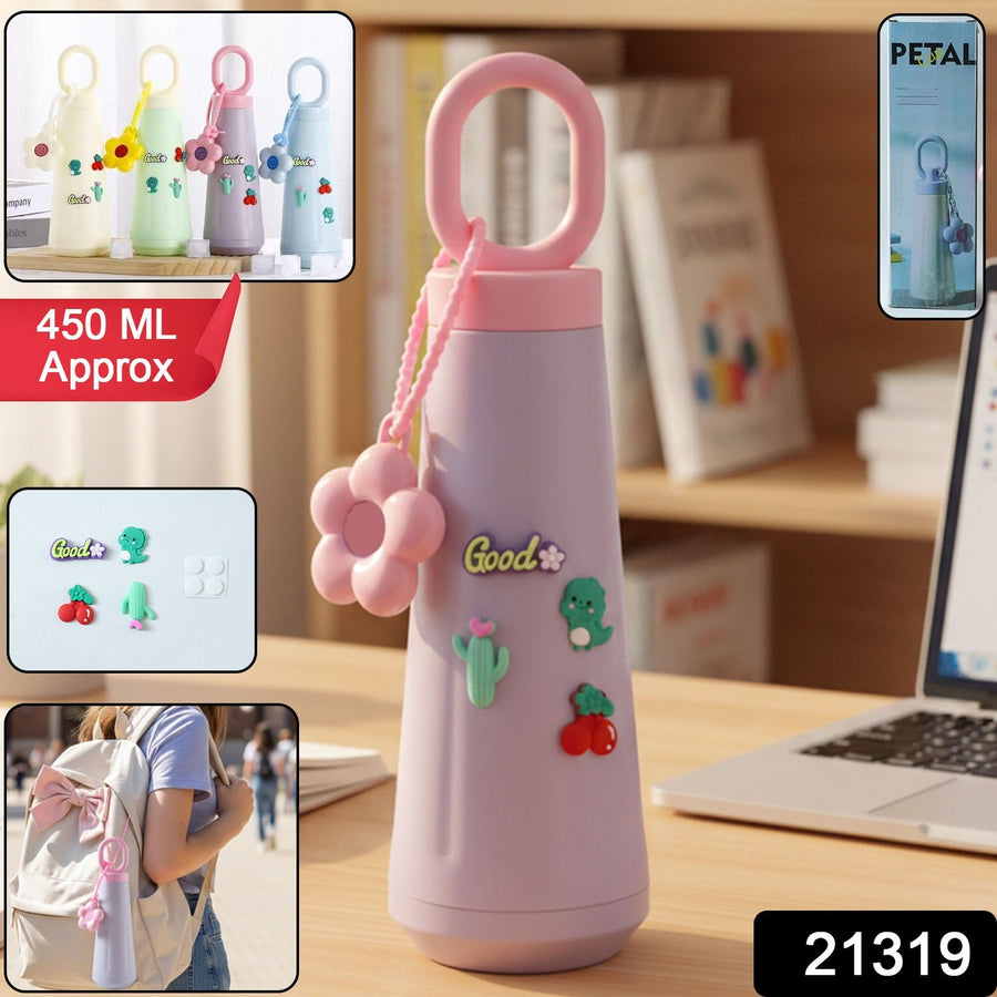 450ML Portable Water Bottle – Leak-Resistant & Cute Design