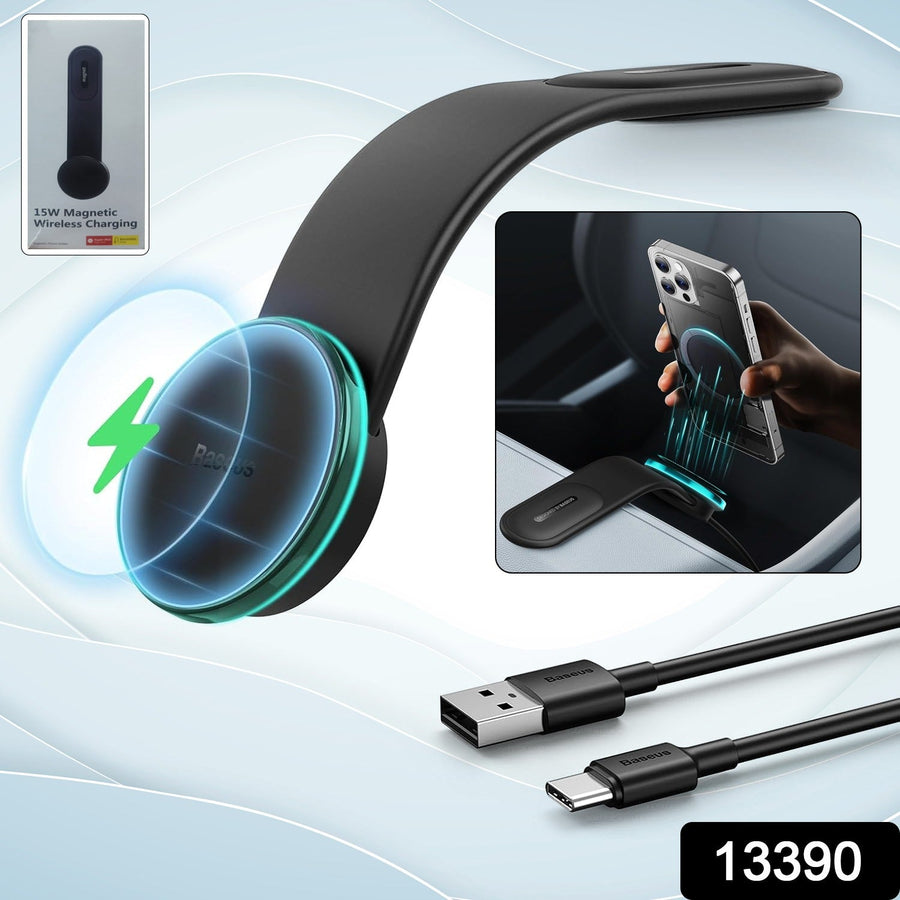 Wireless Car Charger – 15W Fast Charging & Secure Mount