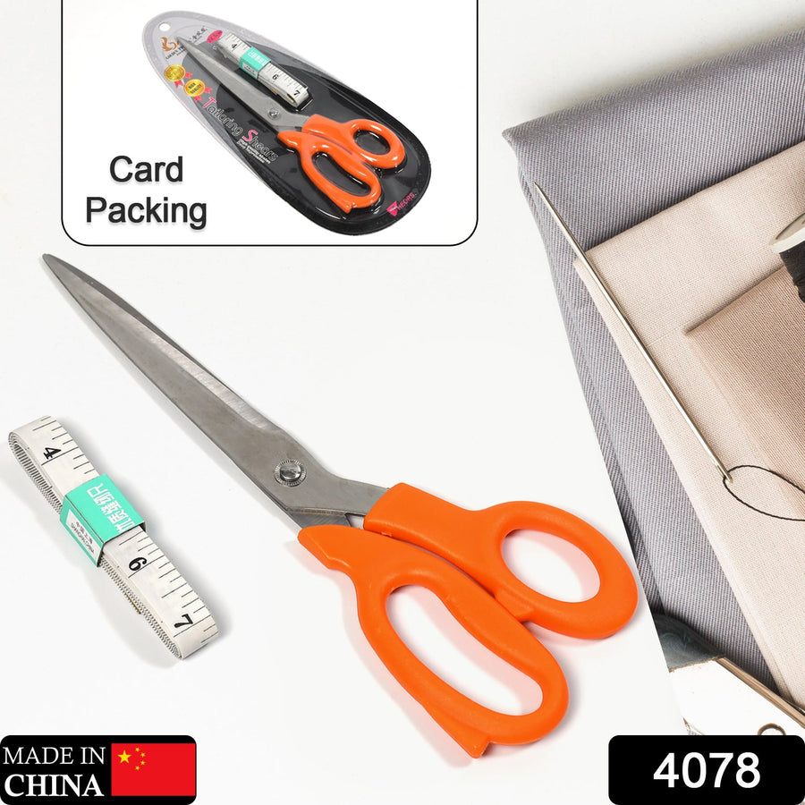 Tailor Scissors with Measuring Tape – Sharp Fabric Shears | Styleva