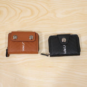 Black Zip-Around Card Holder Wallet – Secure Multi-Card Organizer