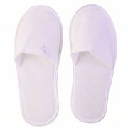 Soft Closed Toe Slippers for Hotel Spa Guest and Home White 28 x 11 cm (1 Pair) view 4