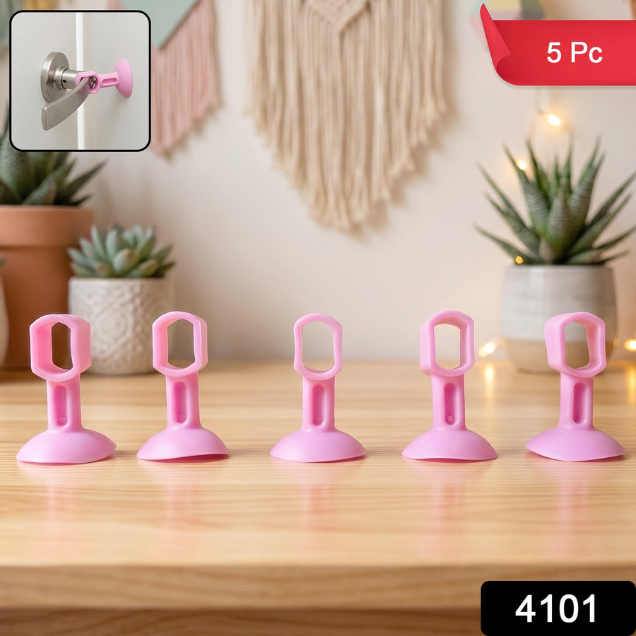 Silicone Door Stopper for Wall Protection with Suction Base