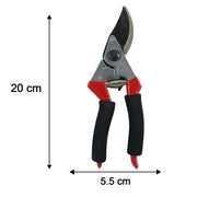 Garden Shear Stainless Steel 21 Cm Sharp Bypass Pruner for Plants (1 Pc)