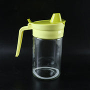 Glass oil dispenser front view