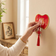 Decorative wall hanger hook with strong adhesive backing