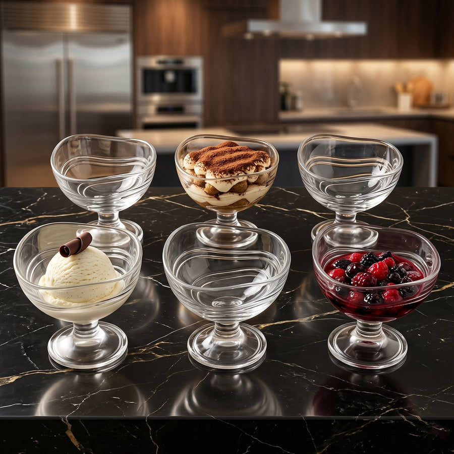 Unbreakable Creamy Dessert Bowls – Elegant, Durable & Crystal Clear