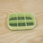 Mini Plastic 6 Cavity Fridge Storage Tray Ice Cube Tray Freezer Mold (1 Pc)