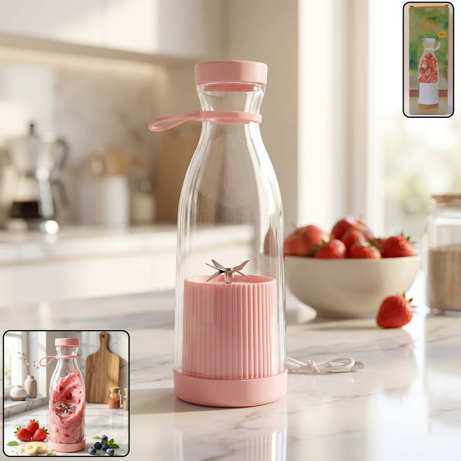 Portable Electric Juicer – Compact, USB Rechargeable & Easy to Use