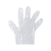 Easy-to-wear disposable plastic gloves