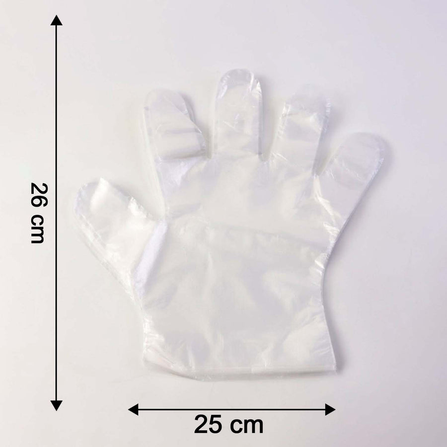 Disposable Clear Gloves – Pack of 50 for Food & Cleaning