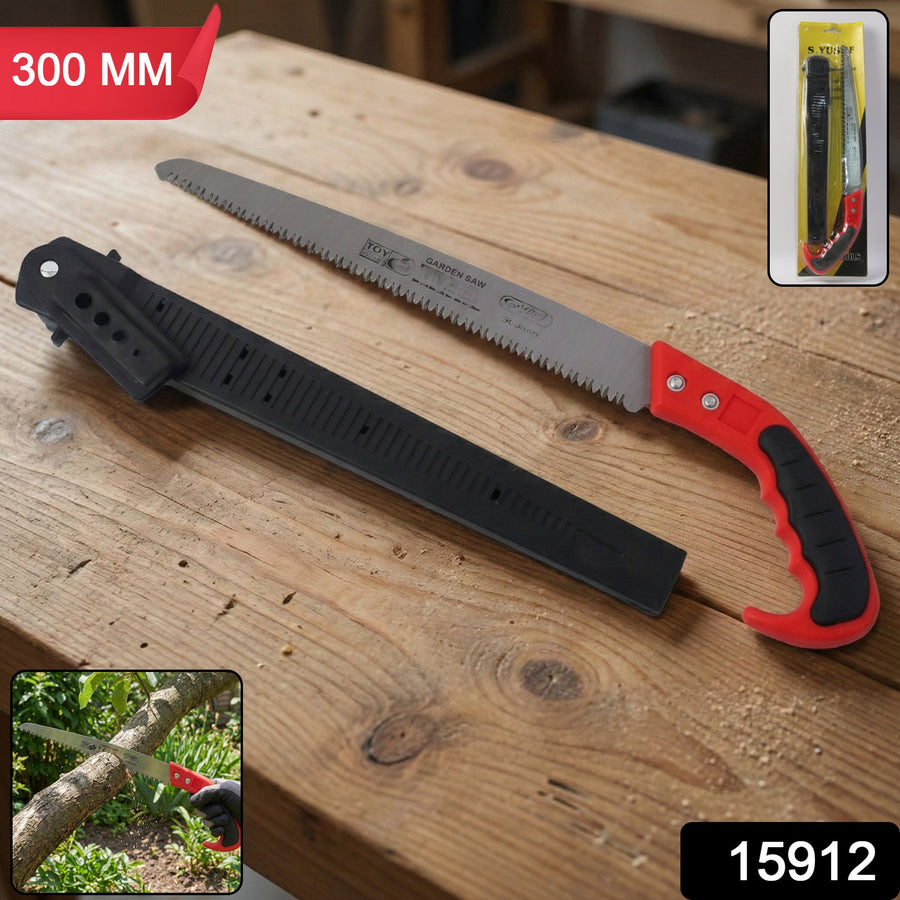 Garden Pruning Saw – Heavy-Duty 300mm Sharp Serrated Blade