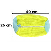 Protective shoe laundry bag with supports for machine washing