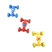 Off road stunt car toy with pull back action for children