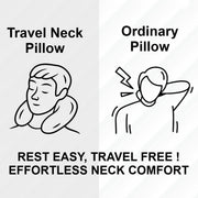 U shaped support pillow for flights, buses and car journeys