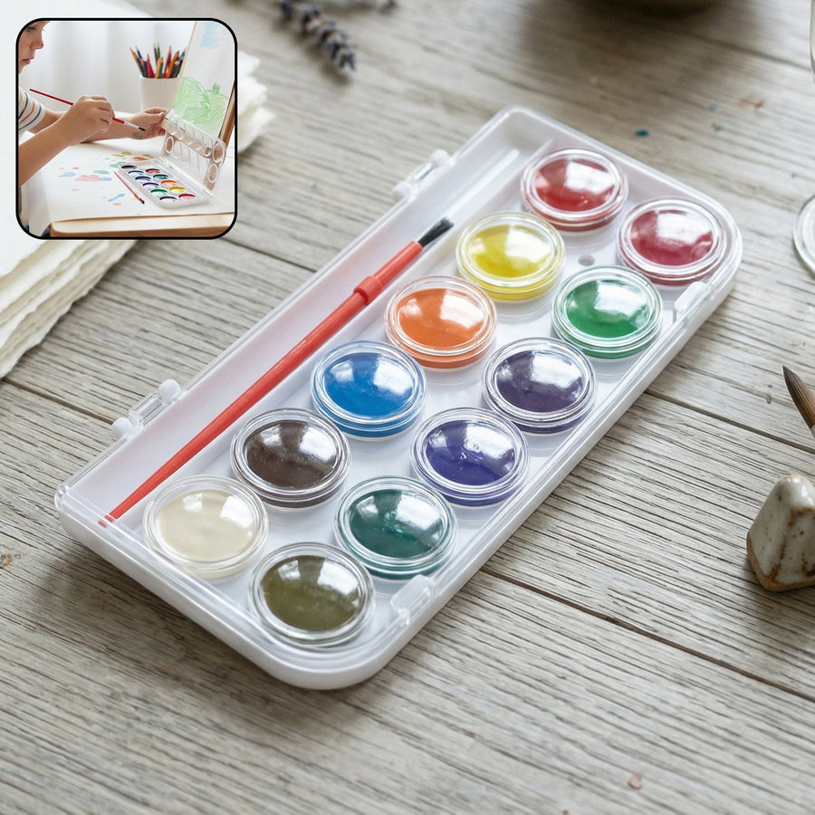 Watercolour Paint Set for Kids – Vibrant Colors & Portable Design