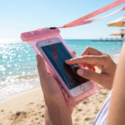 Mobile safety pouch beach use