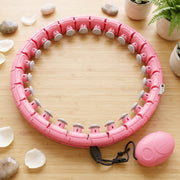 Massage ball hula hoop for waist trimming and toning