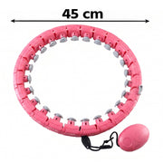Smart fitness hula ring with adjustable links for exercise