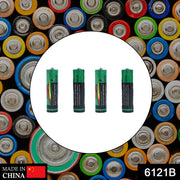 RaceCore AA Alkaline Batteries shown in a device, highlighting their non-rechargeable nature.
