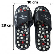 Foot massage slippers with raised nodes for daily acupressure therapy