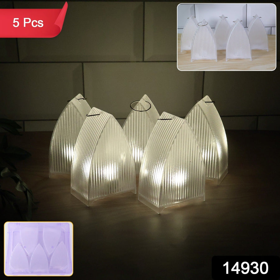 LED Flameless Lantern Lights – Safe & Elegant 5-Pc Set